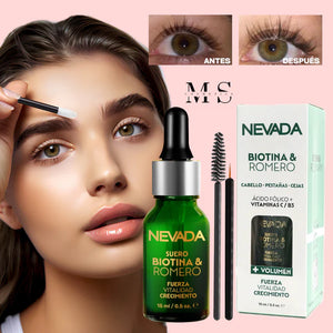 SERUM DE BIOTINA Y ROMERO PARA CRECIMIENTO DE PESTAÑAS Y CEJAS