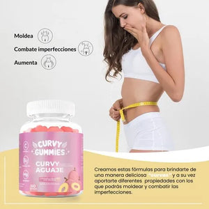 GOMITAS DE AGUAJE PARA AUMENTAR GLUTEOS, CADERAS Y SENOS.