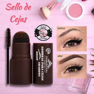 KIT SOMBRA PARA CEJAS 6D (1 SELLO PARA CEJAS + 10 PLANTILLAS + 1 CEPILLO)