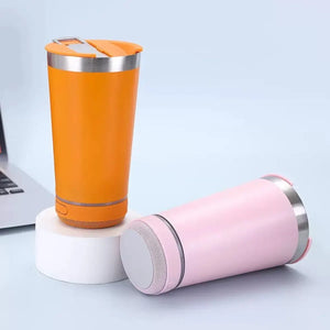 VASO TÉRMICO DE ACERO INOXIDABLE CON PARLANTE BLUETOOTH