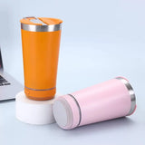 VASO TÉRMICO DE ACERO INOXIDABLE CON PARLANTE BLUETOOTH