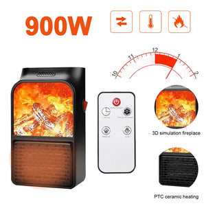 CALEFACTOR FLAMA DE 900W