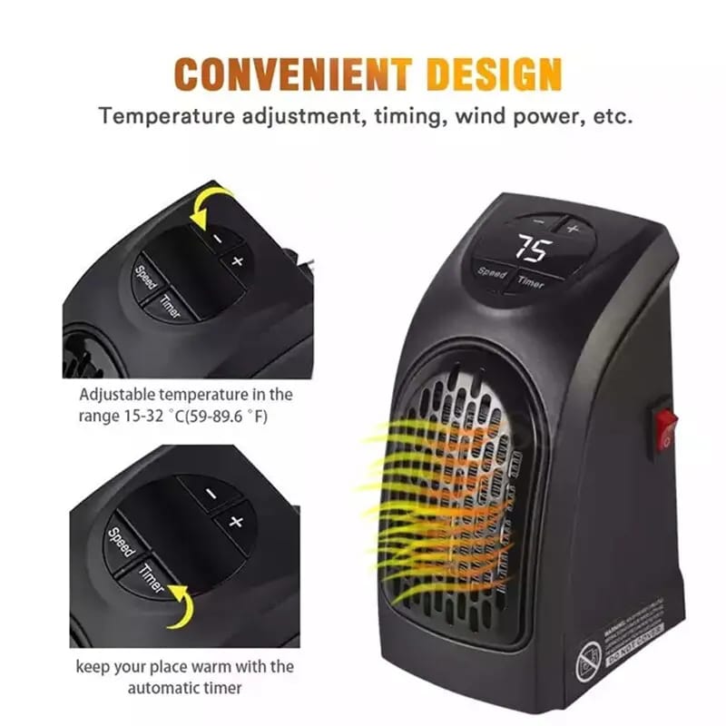 CALEFACTOR ELÉCTRICO Y PORTÁTIL - 800W